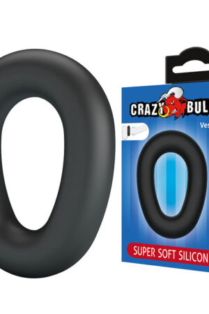 CRAZY BULL - VESPER ANILLO PARA PENE SUPER SOFT SILICONA NEGRO