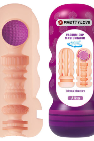 PRETTY LOVE - ALISA MASTURBADOR VAGINA CON VENTOSA Y TEXTURAS INTERNAS