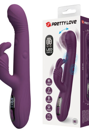 PRETTY LOVE - DEE VIBRADOR RABBIT MULTIFUNCIÓN OSCILANTE Y PERCUTOR MORADO