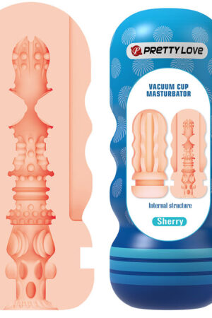 PRETTY LOVE - SHERRY MASTURBADOR VAGINA CON VENTOSA Y TEXTURAS INTERNAS