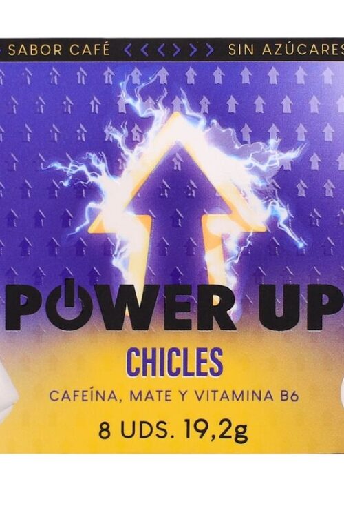 WUG power up – El chicle funcional con cafeína y mate sabor café BLISTER 8 UDS