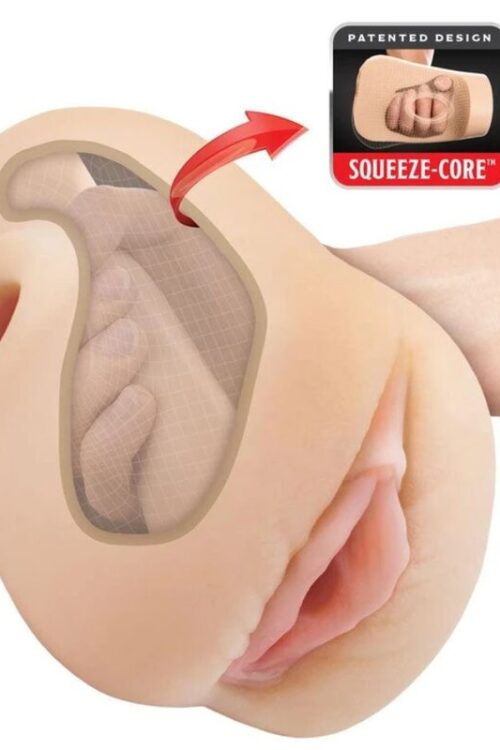 PDX PLUS – MASTURBADOR VAGINA REALÍSTICA PUSSY POUNDER SQUEEZE STROKER 18 CM