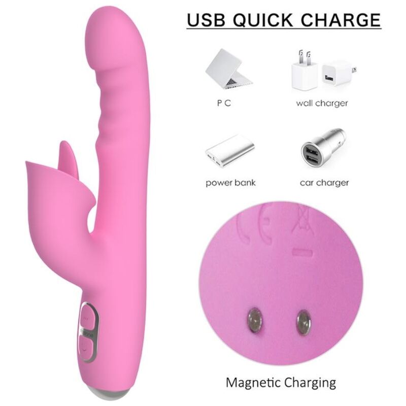 NALONE - T-MAY VIBRADOR RABBIT CON EMPUJE Y MOVIMIENTO OSCILANTE - Imagen 12