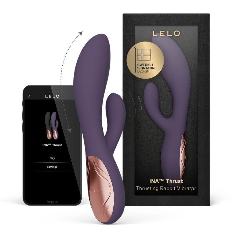 LELO - INA THRUST VIBRADOR RABBIT CON EMPUJE MORADO - Imagen 9