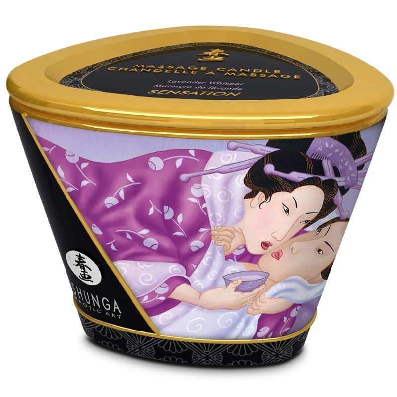 SHUNGA - VELA DE MASAJE LAVANDA 170 ML - Imagen 2