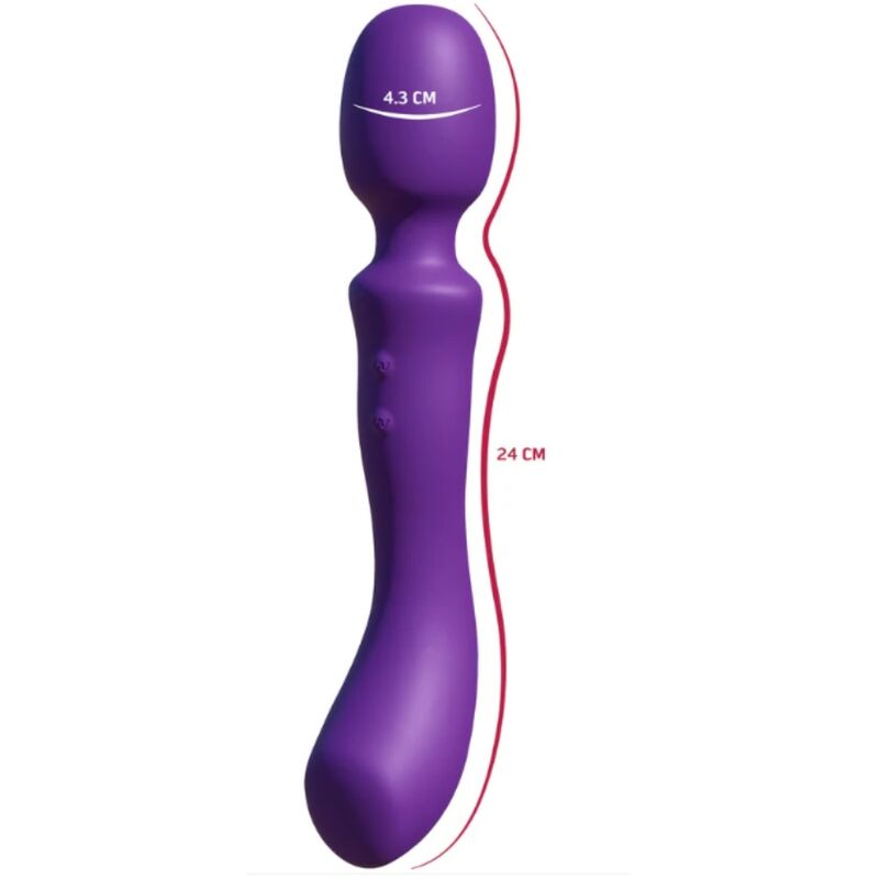 SHE.E.O - WAND MASAJEADORA VIBRADORA DE DOBLE EXTREMO MORADA - Imagen 2