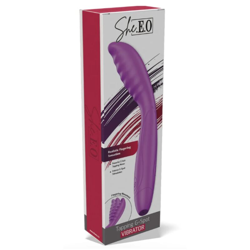 SHE.E.O - VIBRADOR TAPPING PUNTO G MORADO - Imagen 2