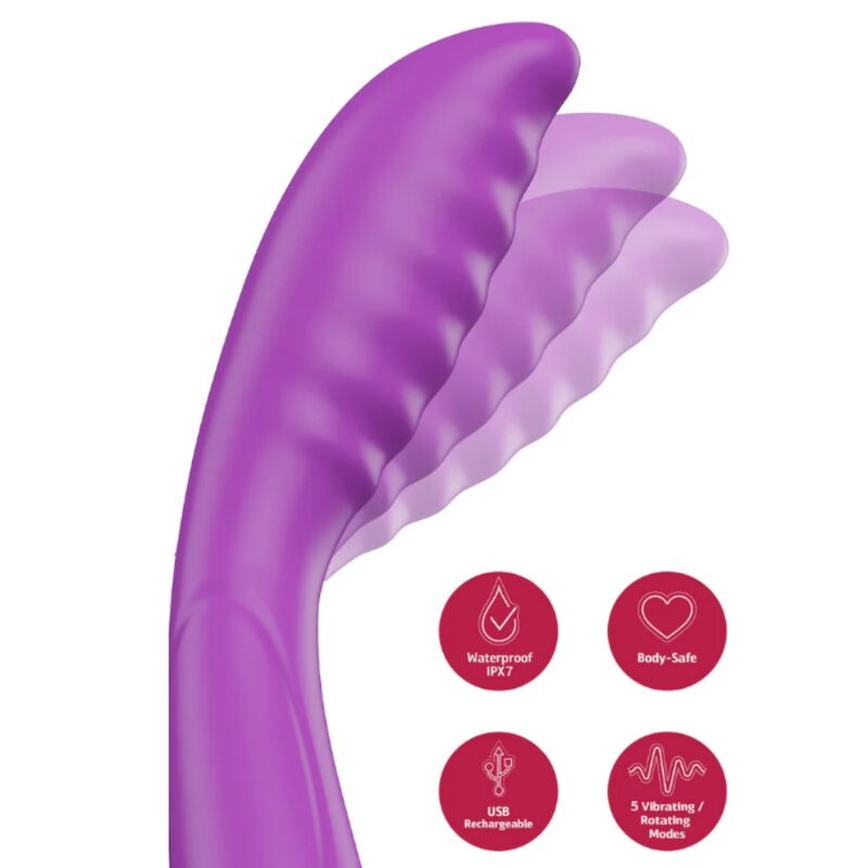 SHE.E.O - VIBRADOR TAPPING PUNTO G MORADO - Imagen 3