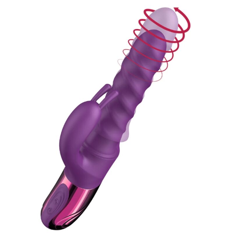 SHE.E.O - VIBRADOR RABBIT SWIRL MORADO - Imagen 4