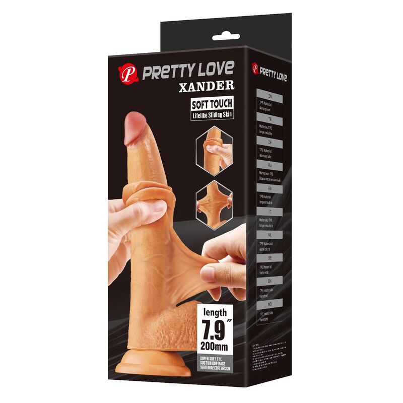 PRETTY LOVE - XANDER DILDO REALÍSTICO 20 CM Ø 5 CM COLOR NATURAL - Imagen 6