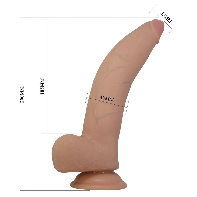 PRETTY LOVE - XANDER DILDO REALÍSTICO 20 CM Ø 5 CM COLOR NATURAL - Imagen 8