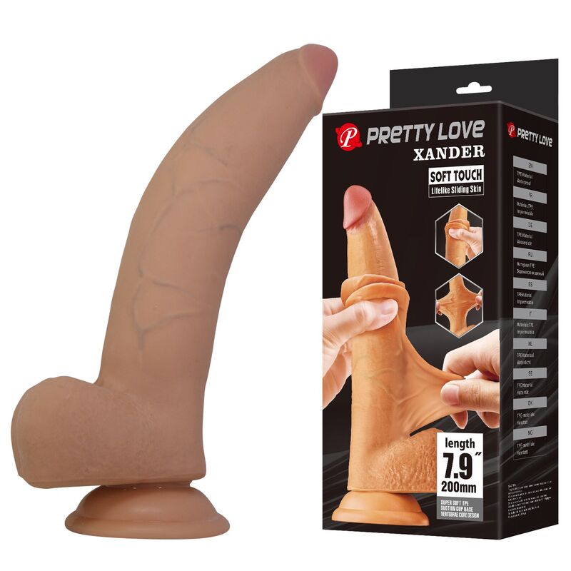 PRETTY LOVE - XANDER DILDO REALÍSTICO 20 CM Ø 5 CM COLOR NATURAL - Imagen 5