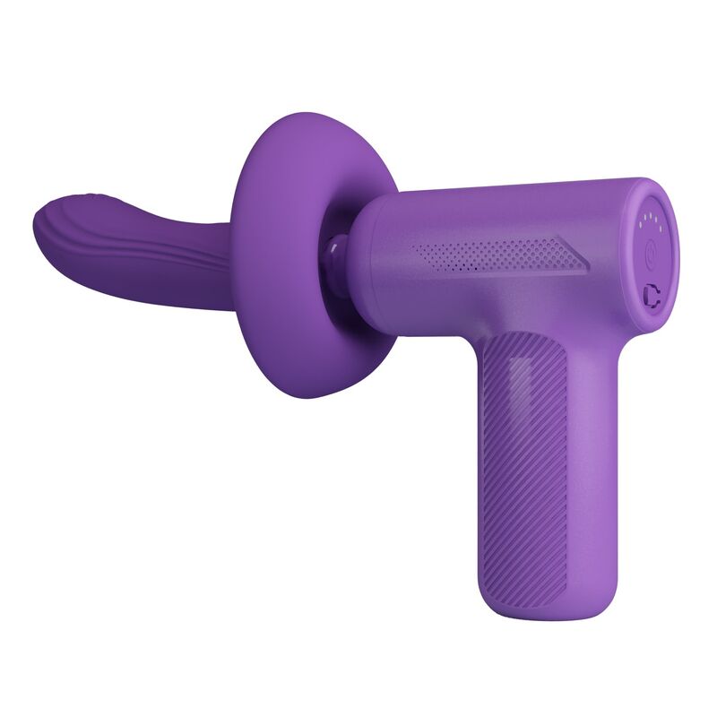 PRETTY LOVE - VITO PISTOLA DE MASAJE CON EMPUJE 5 MODOS MORADO - Imagen 8