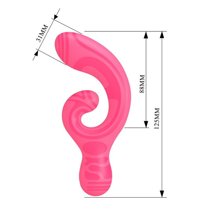 PRETTY LOVE - VERITY MASAJEADOR DOBLE RECARGABLE USB - Imagen 5