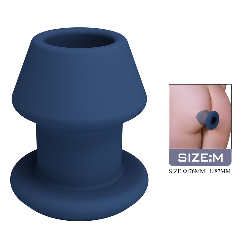 MR PLAY – JACK PLUG ANAL HUECO SILICONA AZUL TALLA M