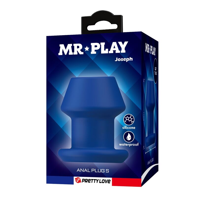 MR PLAY - JACK PLUG ANAL HUECO SILICONA AZUL TALLA S - Imagen 5
