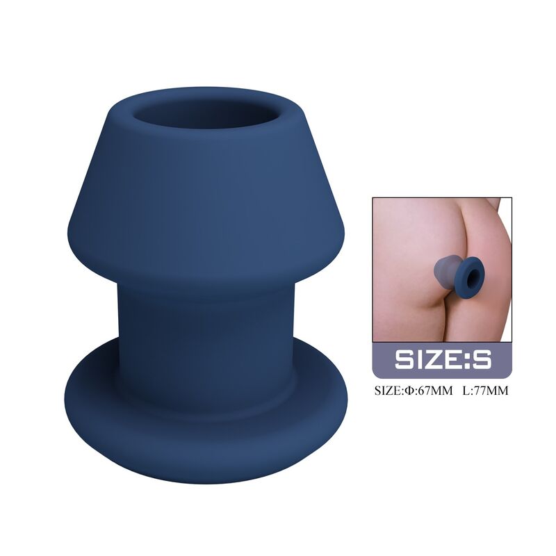 MR PLAY – JACK PLUG ANAL HUECO SILICONA AZUL TALLA S