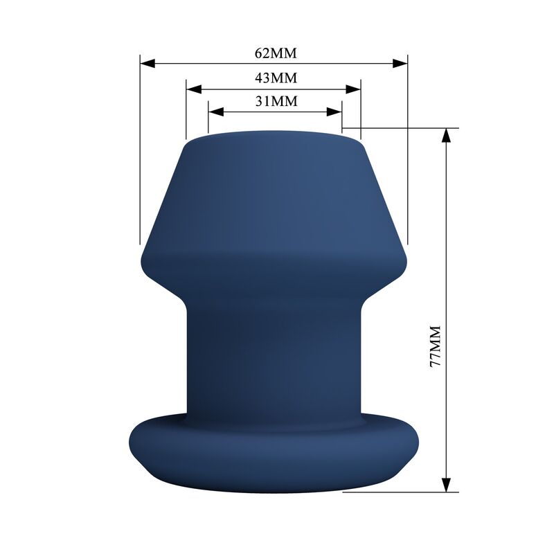 MR PLAY - JACK PLUG ANAL HUECO SILICONA AZUL TALLA S - Imagen 6