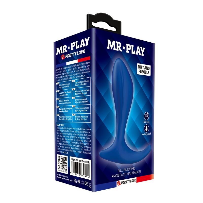 MR PLAY - MASAJEADOR DE PRÓSTATA AZUL - Imagen 5