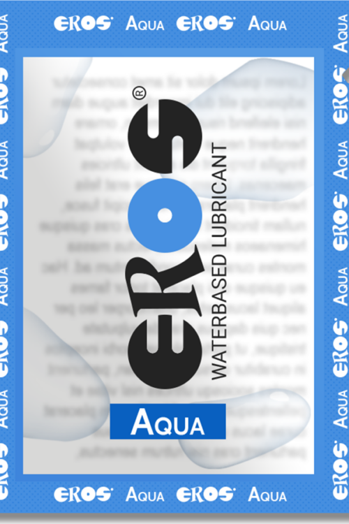 EROS AQUA – LUBRICANTE BASE AGUA 4 ML