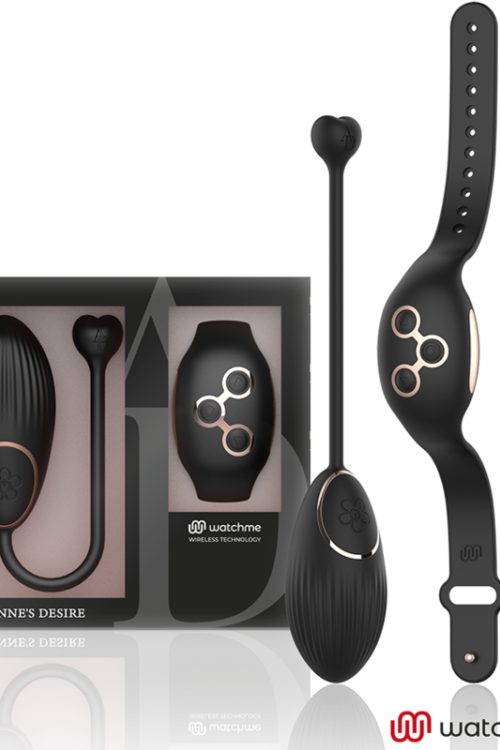 ANNE’S DESIRE – HUEVO CONTROL REMOTO TECNOLOGÍA WATCHME NEGRO/GOLD