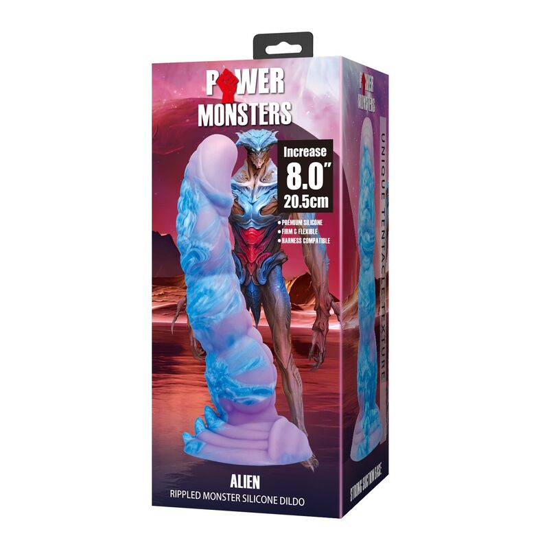POWER MONSTERS - ALIEN DILDO 20,5 CM Ø 4,8 CM - Imagen 8