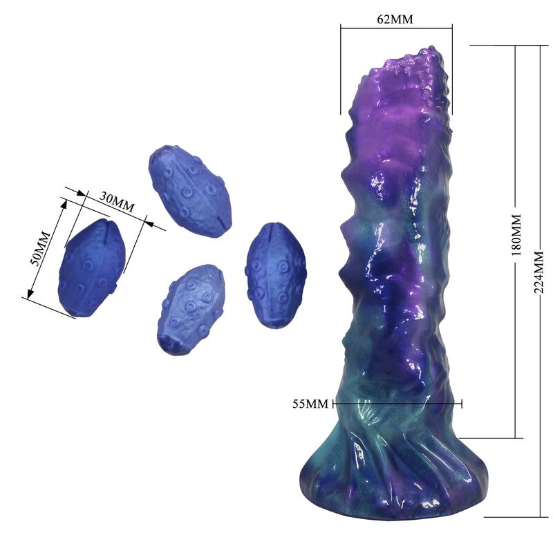 POWER MONSTERS - DUSKWALKER SENTINEL DILDO HINCHABLE FANTASÍA TRICOLOR 23 CM Ø 5 CM - Imagen 7
