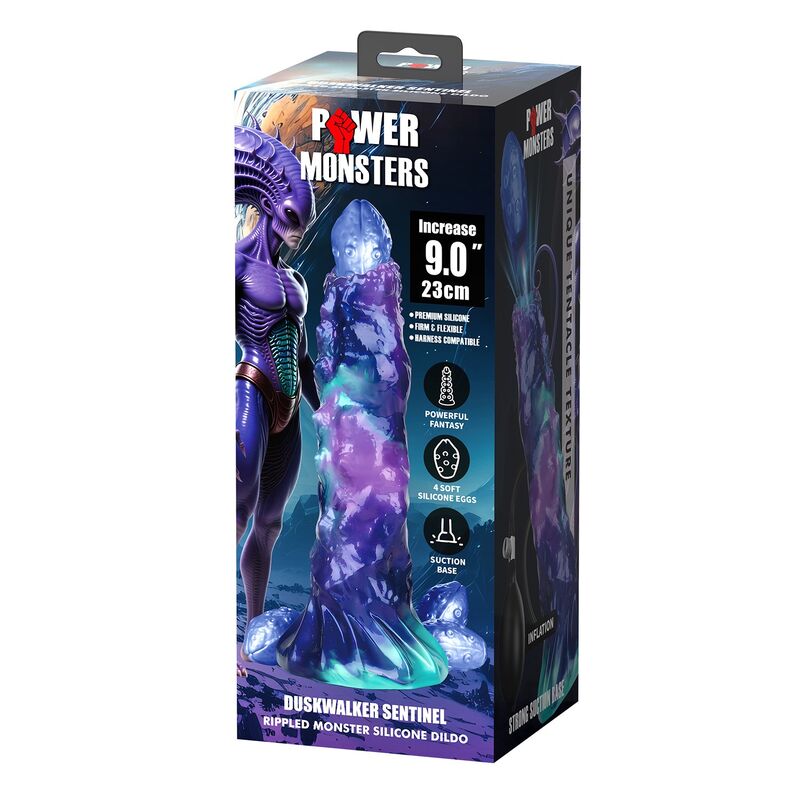 POWER MONSTERS - DUSKWALKER SENTINEL DILDO HINCHABLE FANTASÍA TRICOLOR 23 CM Ø 5 CM - Imagen 9