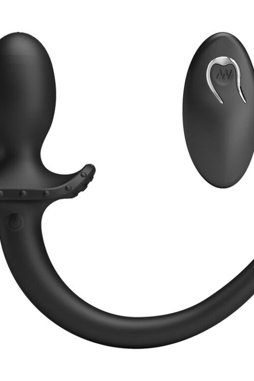 MR PLAY – VIBRADOR ANAL Y PERINEAL CON CONTROL REMOTO INALÁMBRICO NEGRO