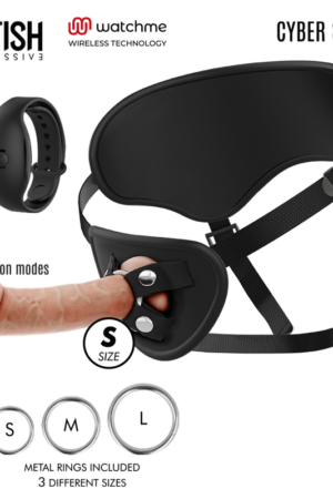 FETISH SUBMISSIVE CYBER STRAP - ARNÉS CON DILDO CONTROL REMOTO TECNOLOGÍA WATCHME S