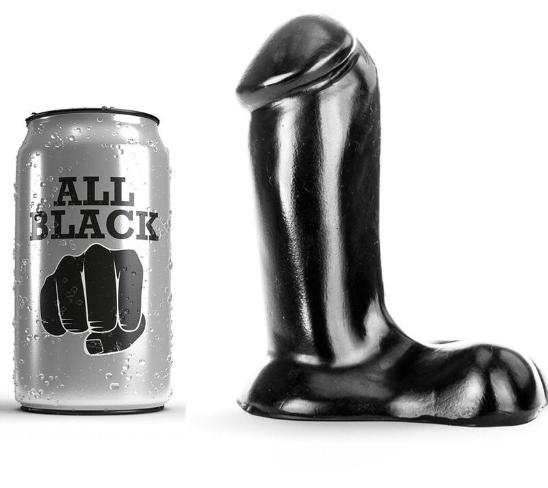 ALL BLACK – DILDO REALÍSTICO 14 CM