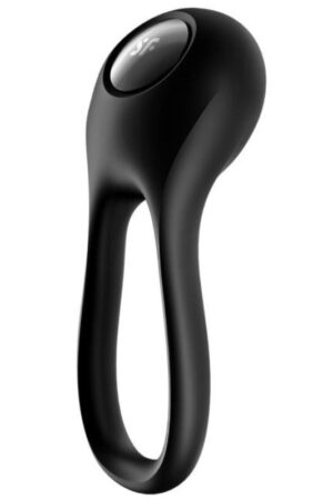 SATISFYER - MAJESTIC DUO ANILLO VIBRADOR NEGRO