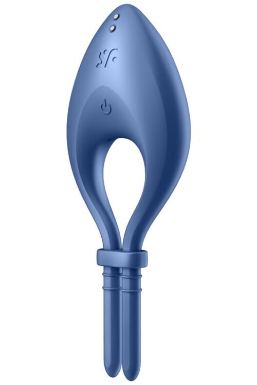 SATISFYER – BULLSEYE ANILLO VIBRADOR APP AZUL