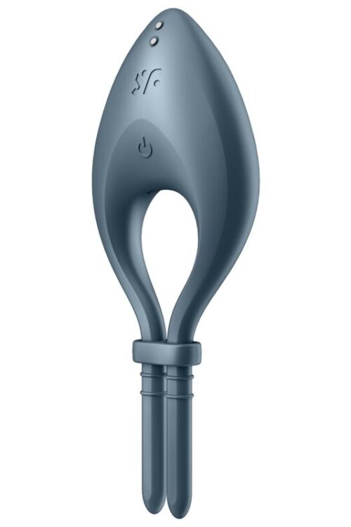 SATISFYER – BULLSEYE ANILLO VIBRADOR APP GRIS
