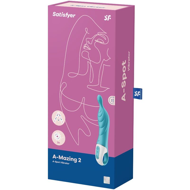 SATISFYER - AMAZING 2 VIBRADOR PUNTO A TURQUESA - Imagen 3