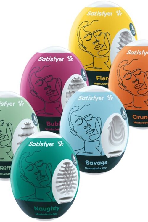 SATISFYER – HUEVOS MASTURBADORES PACK 6 UNIDADES