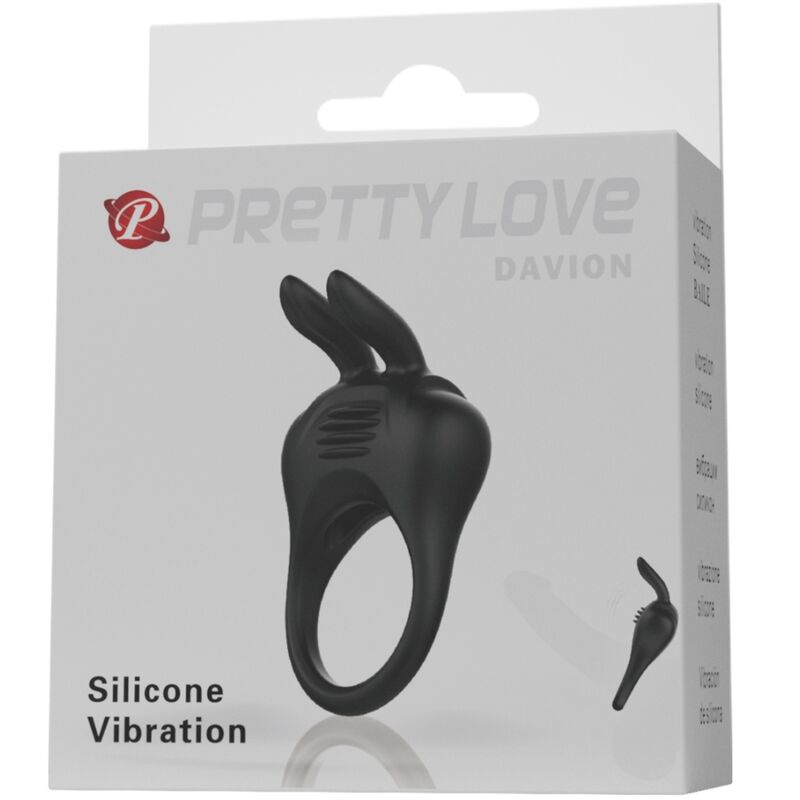 PRETTY LOVE - DAVION ANILLO VIBRADOR RABBIT - Imagen 4