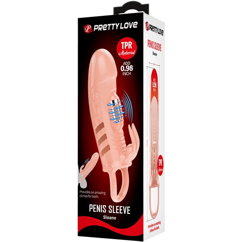 PRETTY LOVE - SLOANE FUNDA PENE RABBIT NATURAL - Imagen 2