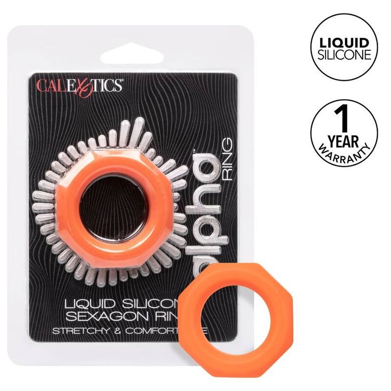 CALEXOTICS - ALPHA SEXAGON RING NARANJA - Imagen 2