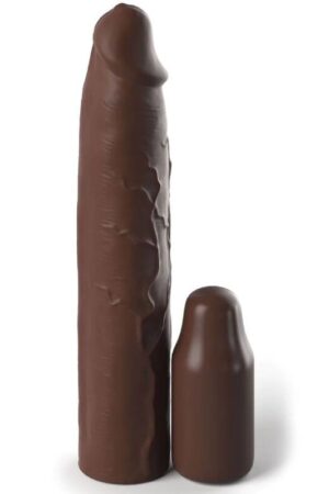 FANTASY X- TENSIONS - PIPEDREAMS SLEEVE 22,86 CM + 7,62 CM PLUG BROWN