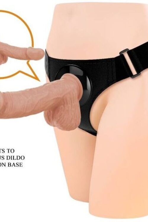 PRETTY LOVE – HARNESS BRIEFS ARNÉS UNIVERSAL CON DILDO JERRY 21.8 CM NATURAL