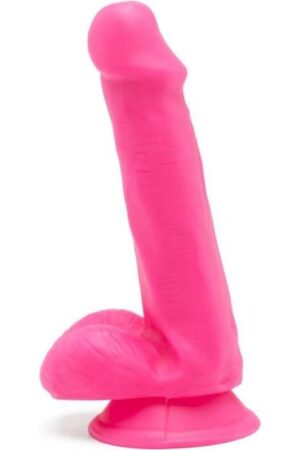 GET REAL - HAPPY DICKS DILDO 12 CM CON TESTÍCULOS ROSA