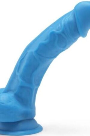 GET REAL - HAPPY DICKS 19 CM CON TESTÍCULOS AZUL