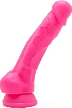GET REAL - HAPPY DICKS 19 CM CON TESTÍCULOS ROSA