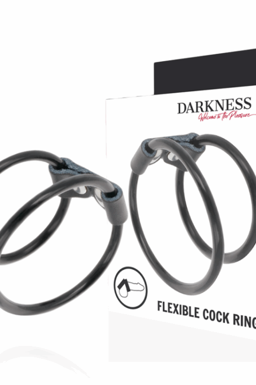 DARKNESS – ANILLA FLEXIBLE DOBLE PARA EL PENE