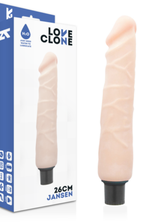 LOVECLONE - JANSEN VIBRADOR REALÍSTICO SELF LUBRICATION 26 CM -O- 4.2 CM