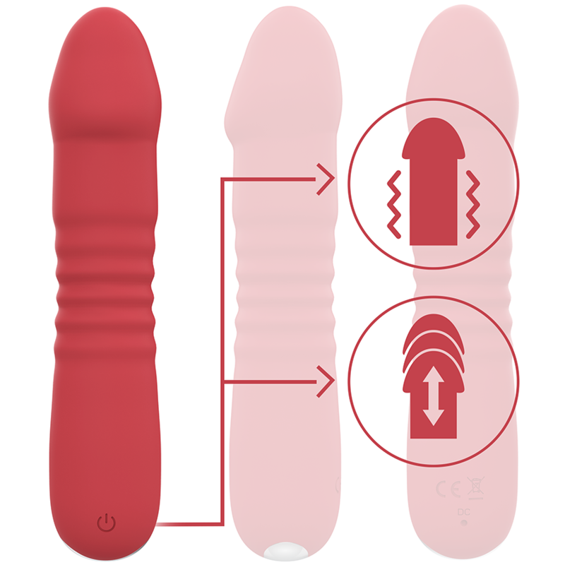 INTENSE - JUNI UP & DOWN 10 VIBRACIONES ROJO - Imagen 2
