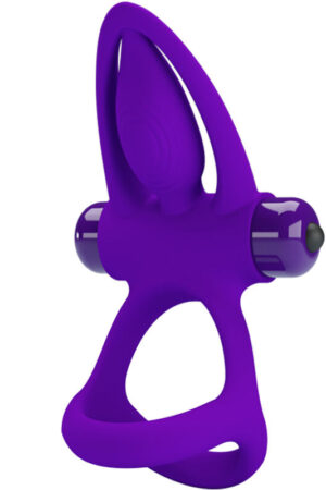 PRETTY LOVE - ANILLO VIBRADOR 10 VIBRACIONES SILICONA VIOLETA