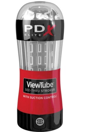 PDX ELITE - MASTURBADOR STROKER VIEWTUBE CONTROL SUCCIONADOR TRANSPARENTE