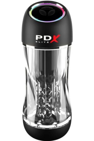 PDX ELITE - MASTURBADOR STROKER VIEWTUBE PRO VIBRADOR TRANSPARENTE
